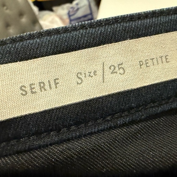 Anthropologie Pilcro Letterpress Serif Skinny Jean Denim Pant Black Size 25P - Picture 3 of 4